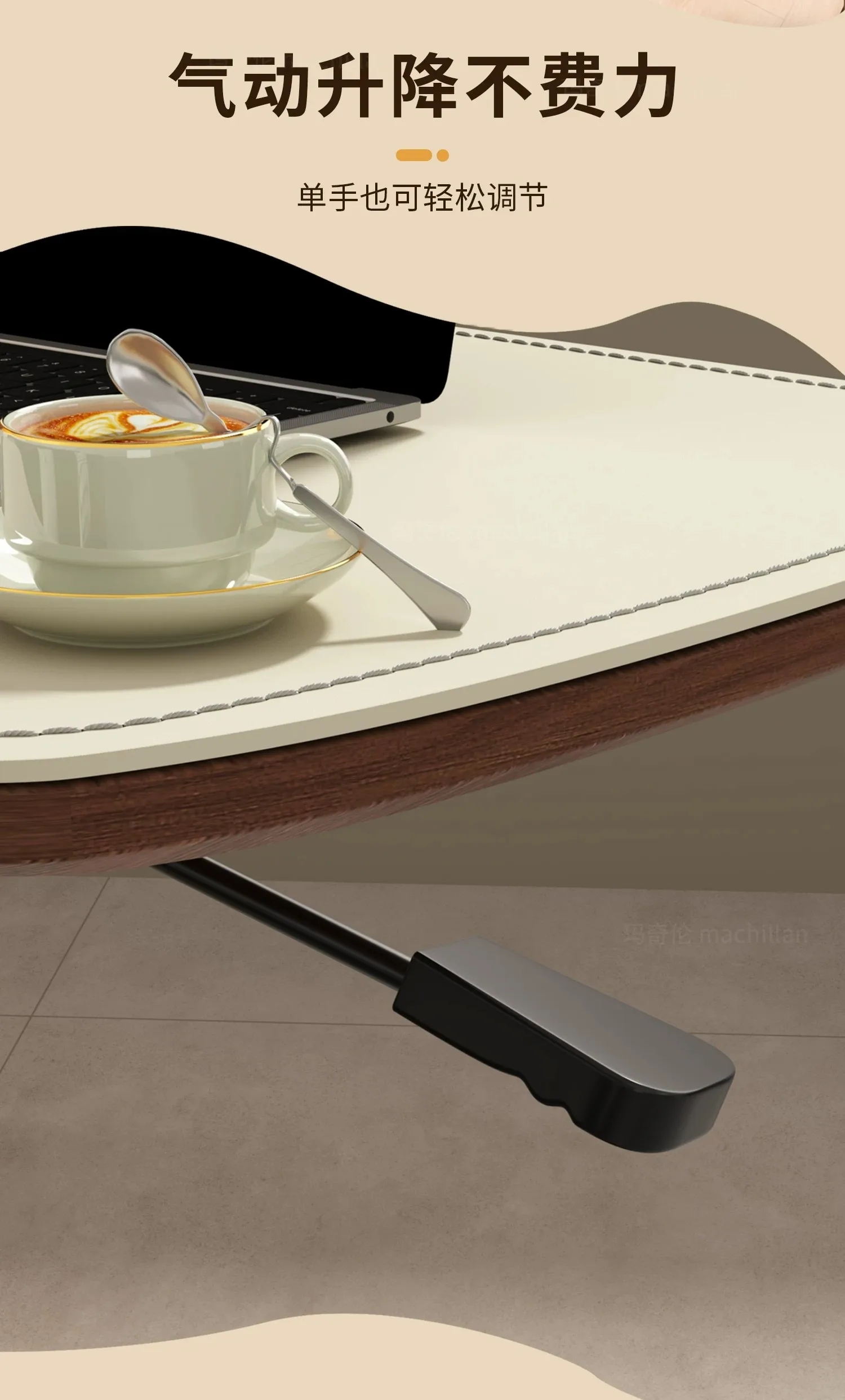 Fixed rotating lift, living room corner sofa coffee table office bedside table mobile air pressure computer table smallsidetable Fixed rotating lift, living room corner sofa coffee table office bedside table mobile air pressure computer table smallsidetable