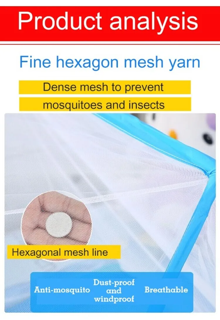 Folding Portable Mosquito Net Adults No Bottom No Installation Mosquito Net Household Portable Mosquito Net for Baby Bed