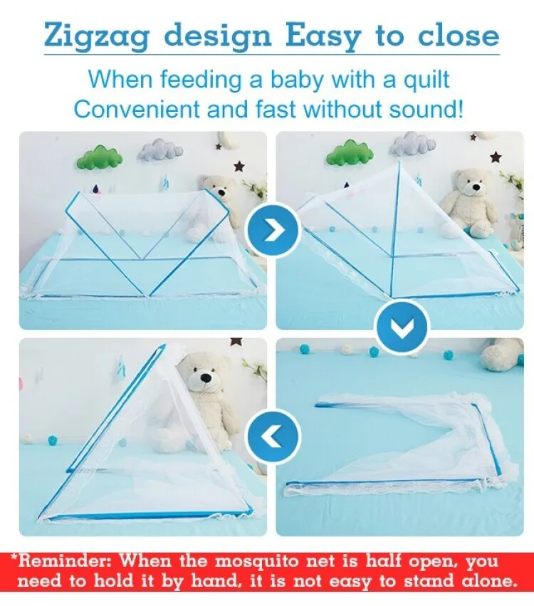 Folding Portable Mosquito Net Adults No Bottom No Installation Mosquito Net Household Portable Mosquito Net for Baby Bed