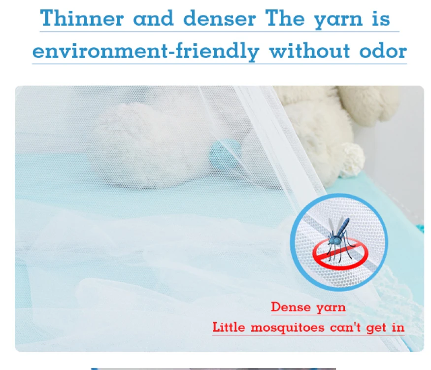 Folding Portable Mosquito Net Adults No Bottom No Installation Mosquito Net Household Portable Mosquito Net for Baby Bed