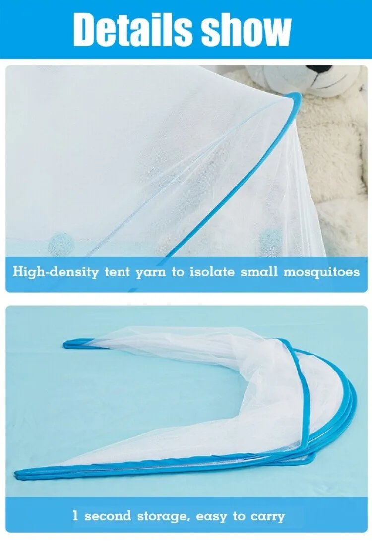 Folding Portable Mosquito Net Adults No Bottom No Installation Mosquito Net Household Portable Mosquito Net for Baby Bed
