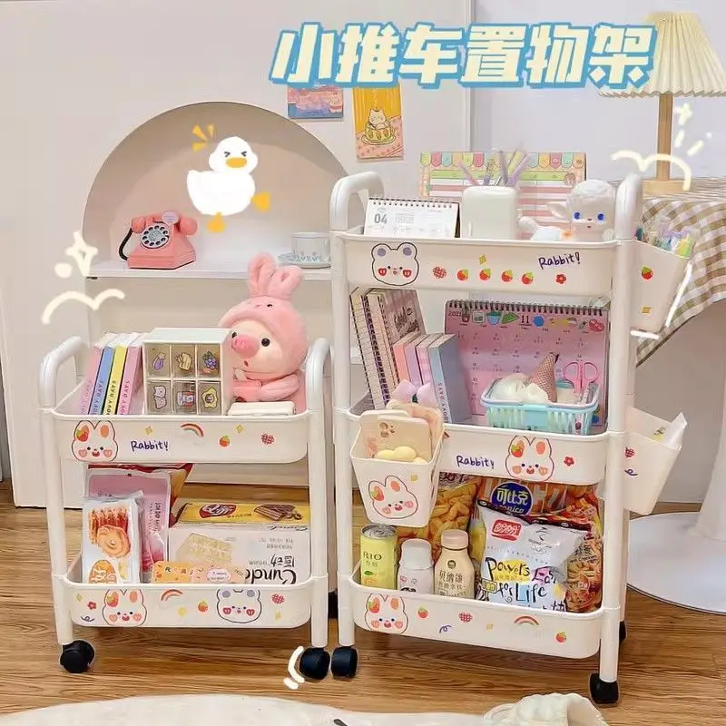 Four wheel rolling storage cart BATHROOM SHELVES Color : BK2|WE5|WE4|WE3|WE2|BK5|BK4|BK3 Four wheel rolling storage cart BATHROOM SHELVES Color : BK2|WE5|WE4|WE3|WE2|BK5|BK4|BK3