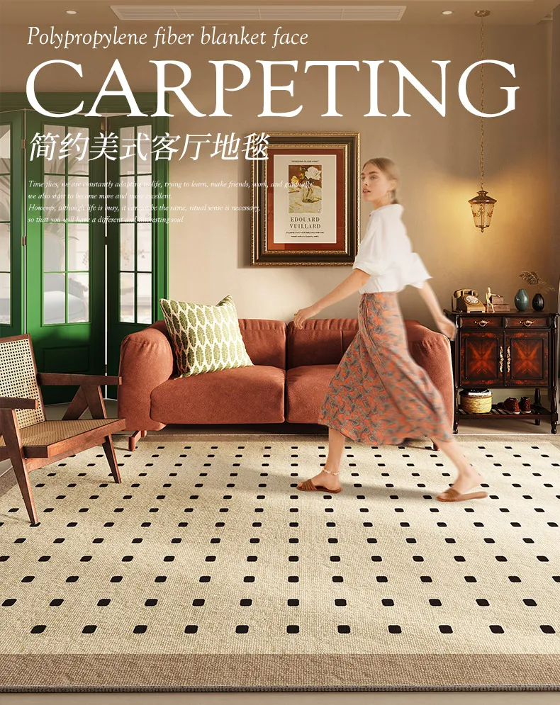 French Retro Living Room Decoration Carpets
