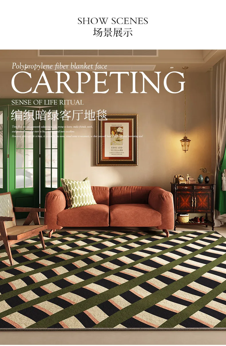French Retro Living Room Decoration Carpets