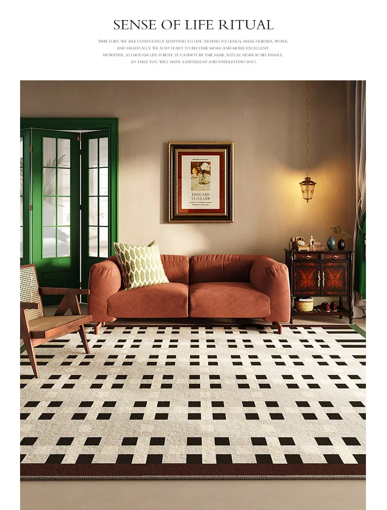 French Retro Living Room Decoration Carpets