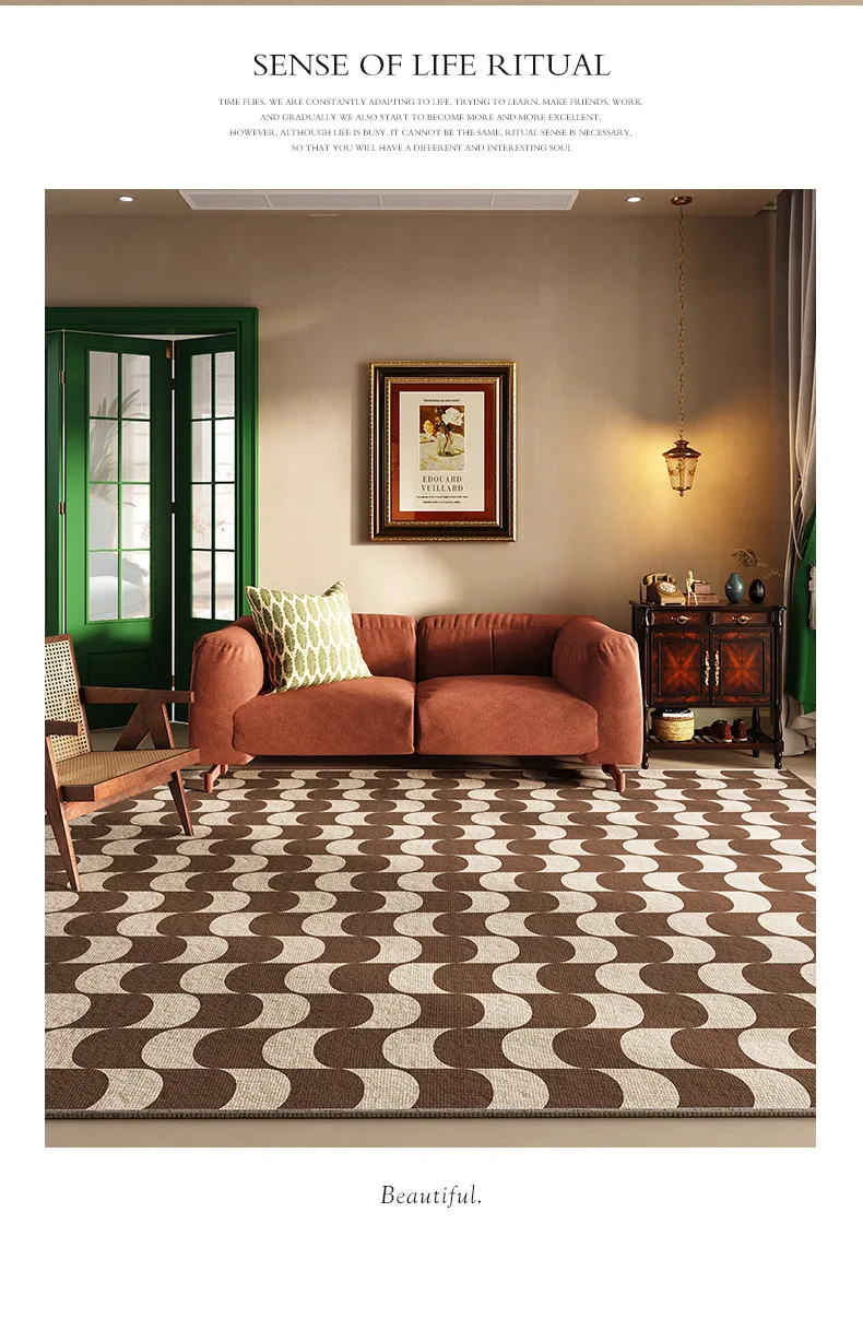 French Retro Living Room Decoration Carpets