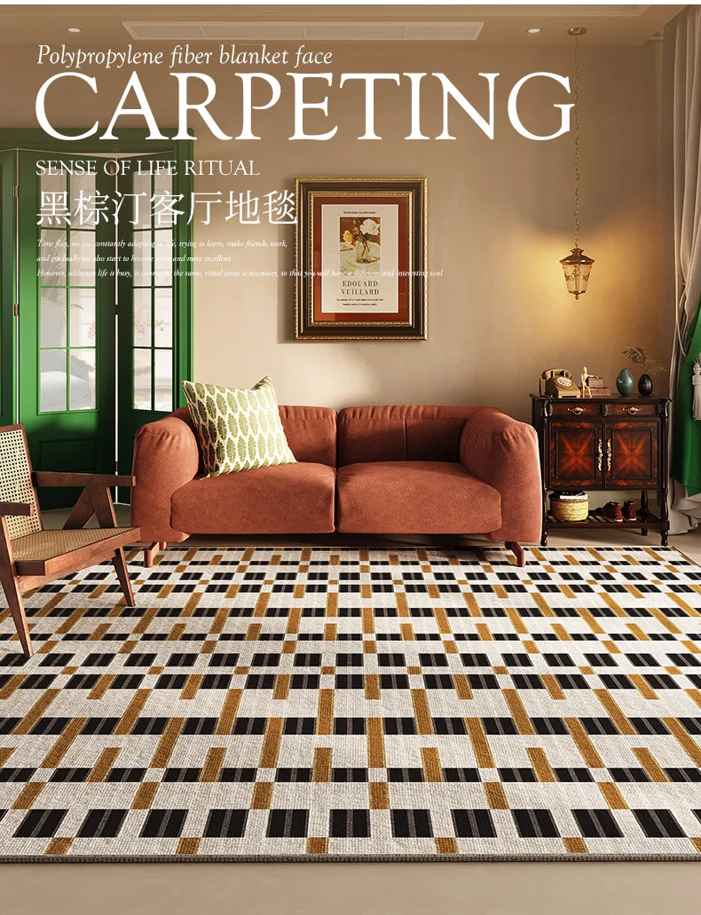 French Retro Living Room Decoration Carpets
