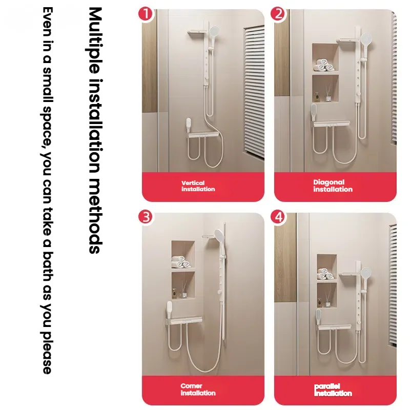 Gun Grey Bathroom Shower System Set BATHROOM ACCESSORIES Gun Grey Bathroom Shower System Set BATHROOM ACCESSORIES