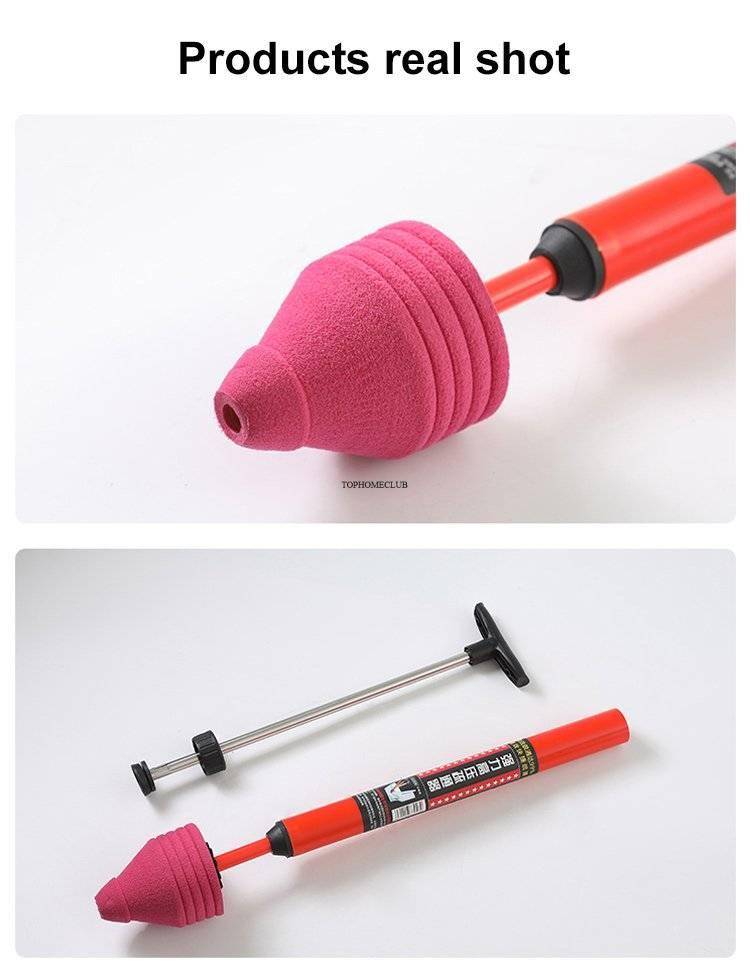 High Pressure Toilet Unblock One Shot Toilet Pipe Plunger
