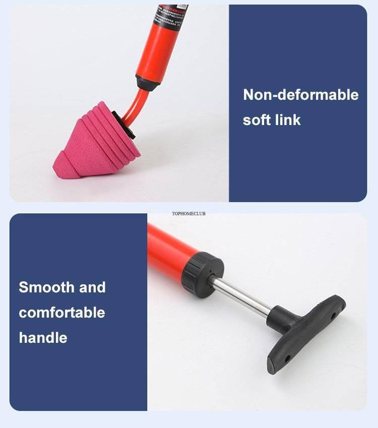 High Pressure Toilet Unblock One Shot Toilet Pipe Plunger