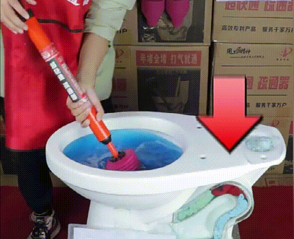 High Pressure Toilet Unblock One Shot Toilet Pipe Plunger