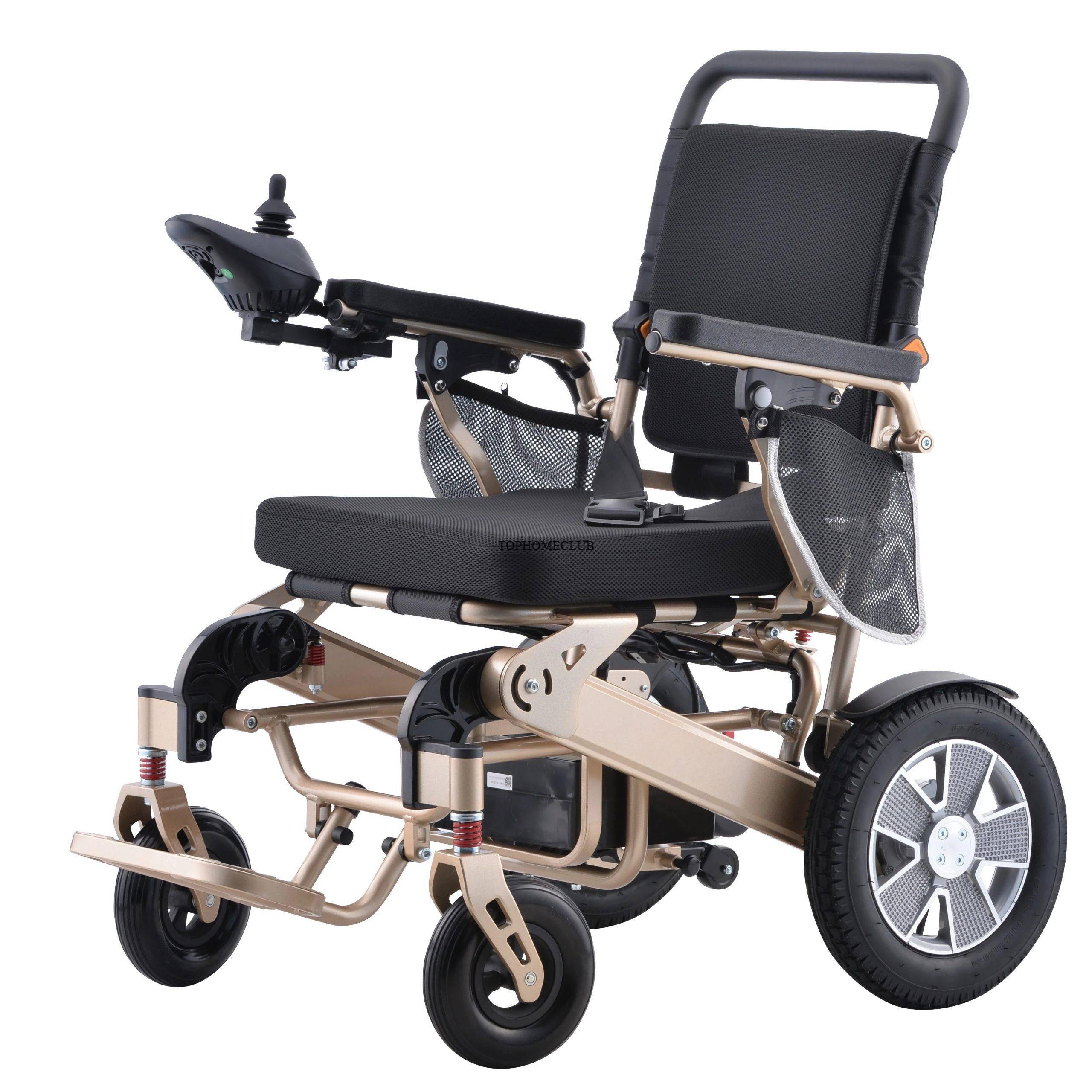 Hot Selling Aluminum Alloy Lightweight Wheelchair Folding Power Remote Control Electronic Wheelchair HOME CARE Hot Selling Aluminum Alloy Lightweight Wheelchair Folding Power Remote Control Electronic Wheelchair HOME CARE