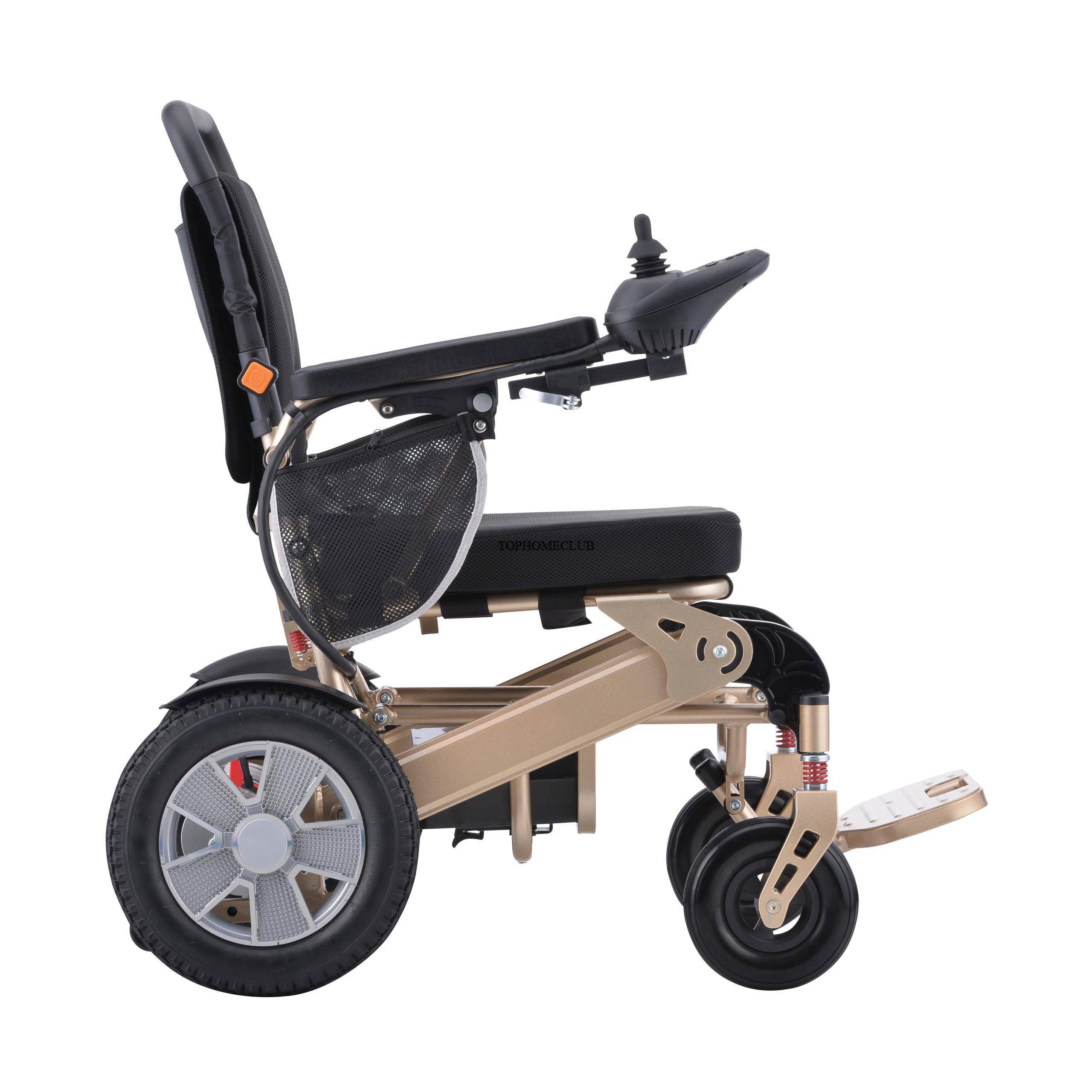 Hot Selling Aluminum Alloy Lightweight Wheelchair Folding Power Remote Control Electronic Wheelchair HOME CARE Hot Selling Aluminum Alloy Lightweight Wheelchair Folding Power Remote Control Electronic Wheelchair HOME CARE