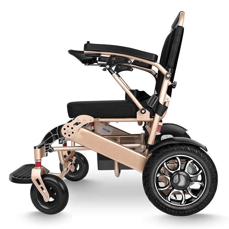 Hot Selling Aluminum Alloy Lightweight Wheelchair Folding Power Remote Control Electronic Wheelchair HOME CARE Hot Selling Aluminum Alloy Lightweight Wheelchair Folding Power Remote Control Electronic Wheelchair HOME CARE