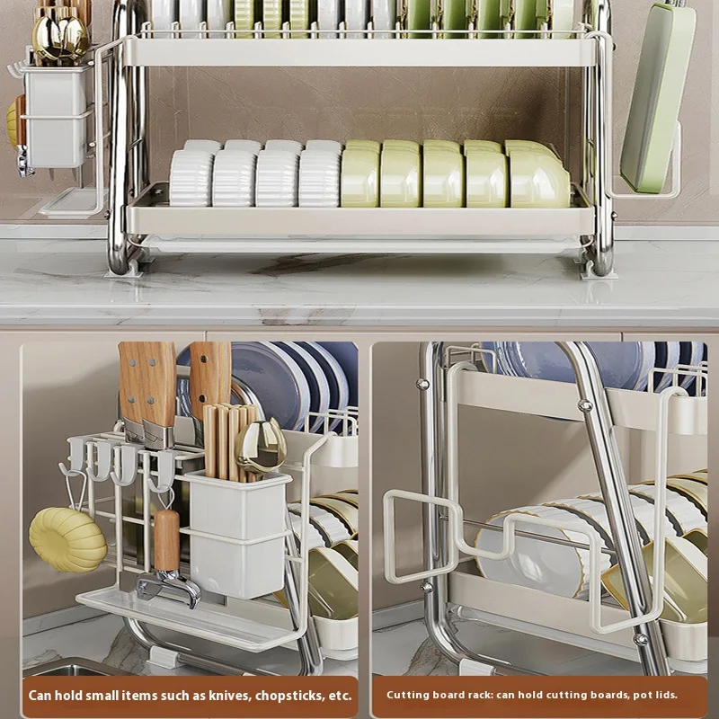 Kitchen Dish Drying Rack 2/3 Tiers
