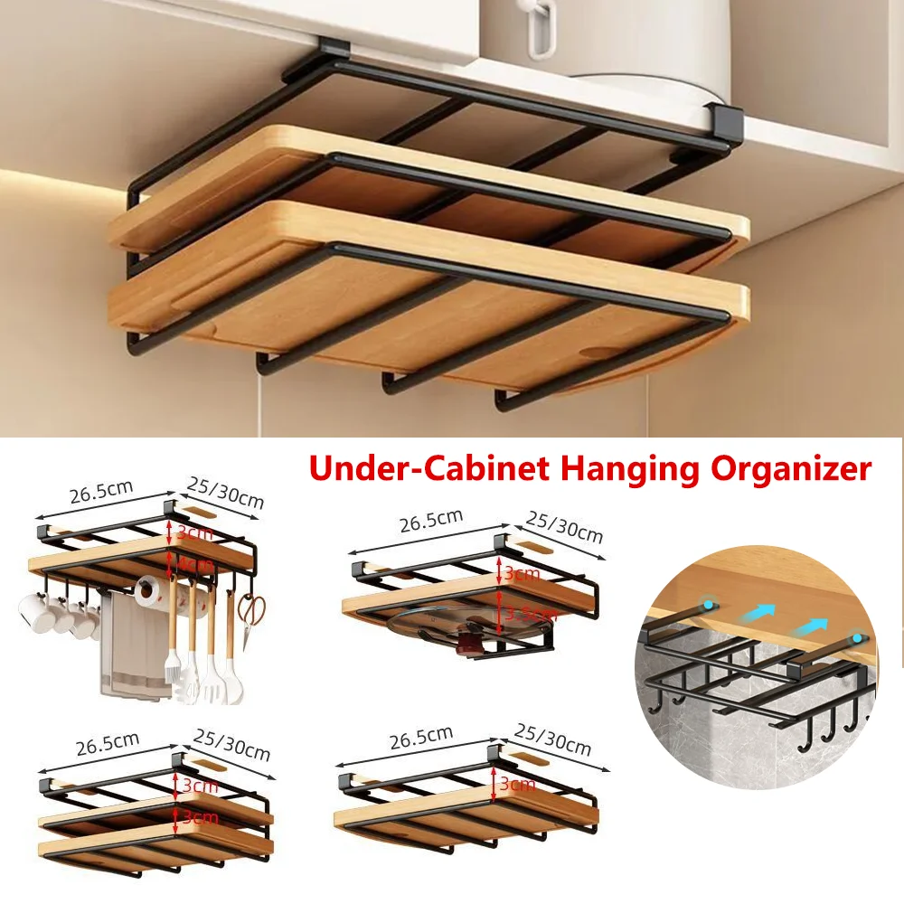 Kitchen Hanging Organizer Rack with Hooks Color : Danceng|Shuangpaigou White|Shuangceng A|Shuangceng B|Shuangceng C|Shuangpaigou Black Kitchen Hanging Organizer Rack with Hooks Color : Danceng|Shuangpaigou White|Shuangceng A|Shuangceng B|Shuangceng C|Shuangpaigou Black