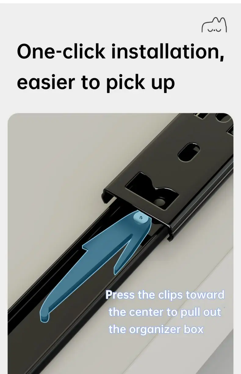 Kitchen Storage metal holder with Slide Rails