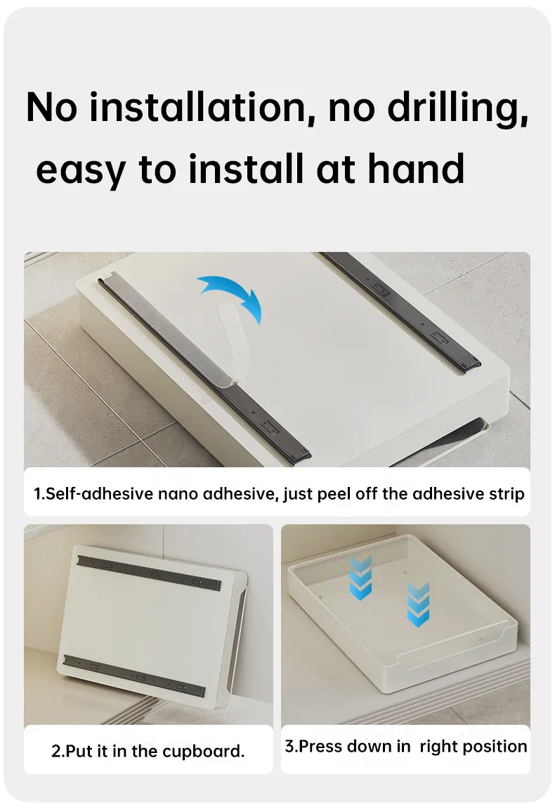 Kitchen Storage metal holder with Slide Rails