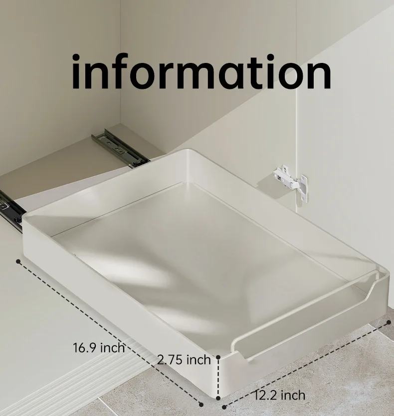 Kitchen Storage metal holder with Slide Rails