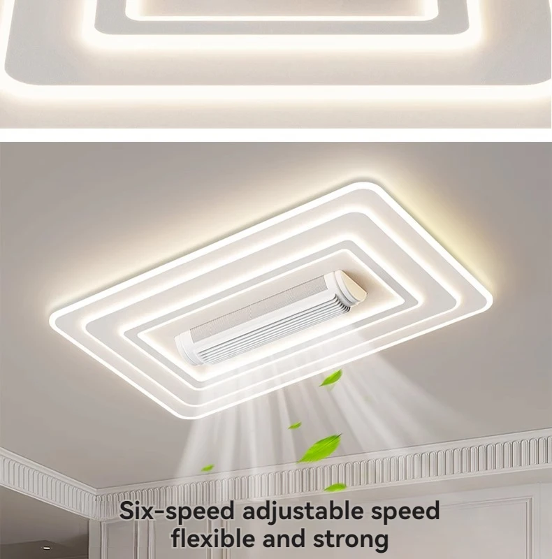 LED Invisible Bladeless Ceiling Fan Chandelier Smart Home Decoration LED Invisible Bladeless Ceiling Fan Chandelier Smart Home Decoration