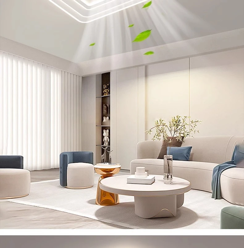 LED Invisible Bladeless Ceiling Fan Chandelier Smart Home Decoration LED Invisible Bladeless Ceiling Fan Chandelier Smart Home Decoration
