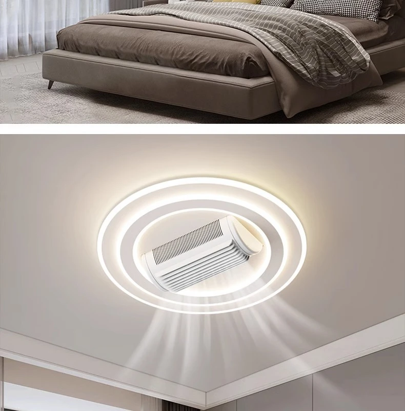 LED Invisible Bladeless Ceiling Fan Chandelier Smart Home Decoration LED Invisible Bladeless Ceiling Fan Chandelier Smart Home Decoration