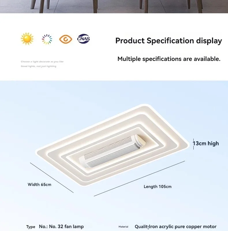 LED Invisible Bladeless Ceiling Fan Chandelier Smart Home Decoration LIGHTING Blade Color : Round 47cm|Square 47cm|Large 105x65cm|Pink LED Invisible Bladeless Ceiling Fan Chandelier Smart Home Decoration LIGHTING Blade Color : Round 47cm|Square 47cm|Large 105x65cm|Pink