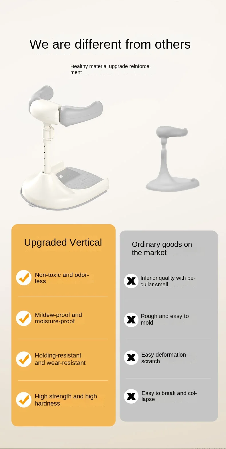 LazyChild Adjustable Foldable Baby Shower Rack for Baby Bath Anti Slip Household Children's Silicone Shower Rack Bathtub