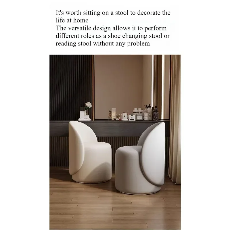 Light luxury Nordic makeup chair bedroom dresser
