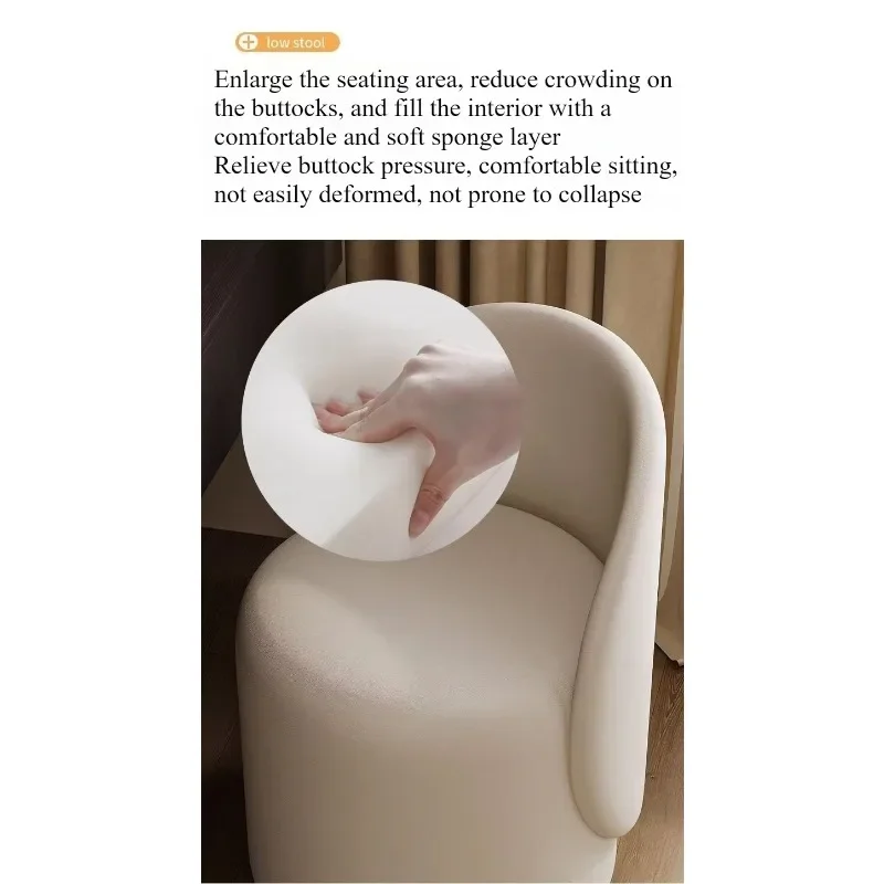 Light luxury Nordic makeup chair bedroom dresser