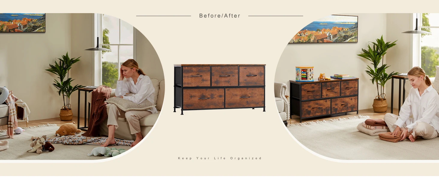 Living Room Display Cabinet Layers With 5 Fabric Drawers Living Room Display Cabinet Layers With 5 Fabric Drawers