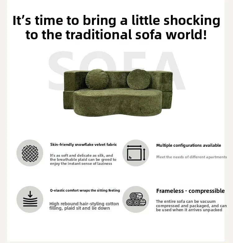 Living Room Sofas Vacuum Compression Sofa