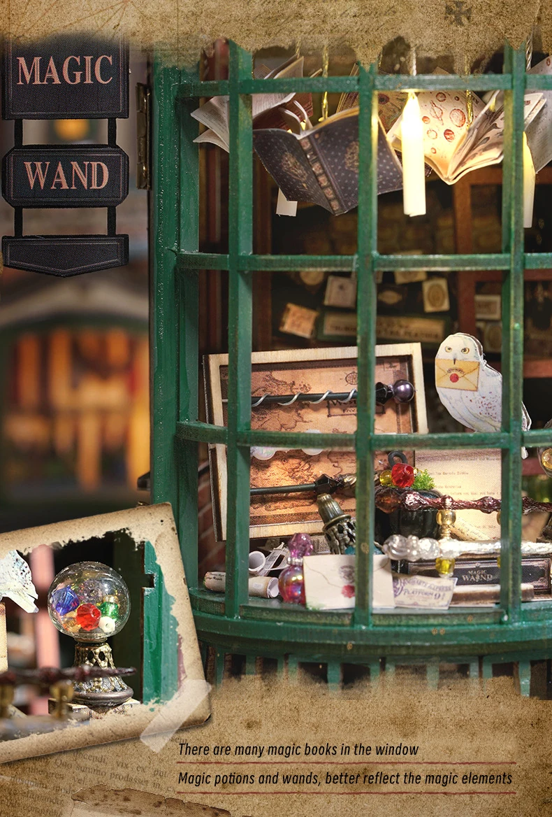 Magic Shop DIY Wooden Dollhouse Miniature Magic Shop DIY Wooden Dollhouse Miniature