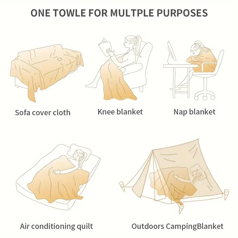 Minimalist Herribone Style Chenille Sofa Towel with Tassels Edge Sofa Cover