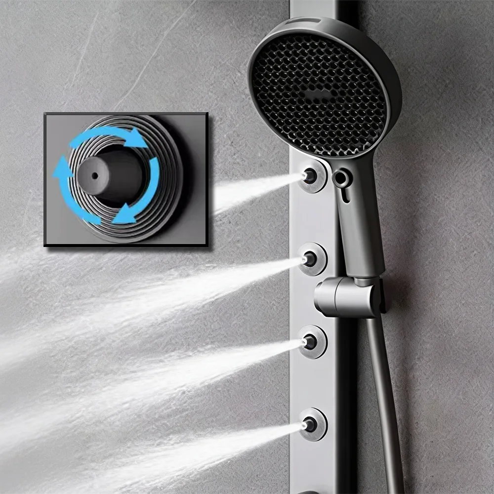 Modern Back Jet Shower System SPA Massage Split Bathroom Faucet BATHROOM ACCESSORIES Modern Back Jet Shower System SPA Massage Split Bathroom Faucet BATHROOM ACCESSORIES