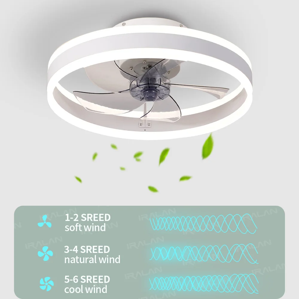 Modern Ceiling Fan With Lighting Silent LED Dimmable Ceiling Fan LIGHTING Blade Color : white|black Modern Ceiling Fan With Lighting Silent LED Dimmable Ceiling Fan LIGHTING Blade Color : white|black
