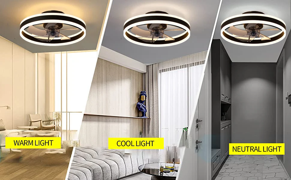 Modern Ceiling Fan With Lighting Silent LED Dimmable Ceiling Fan Modern Ceiling Fan With Lighting Silent LED Dimmable Ceiling Fan