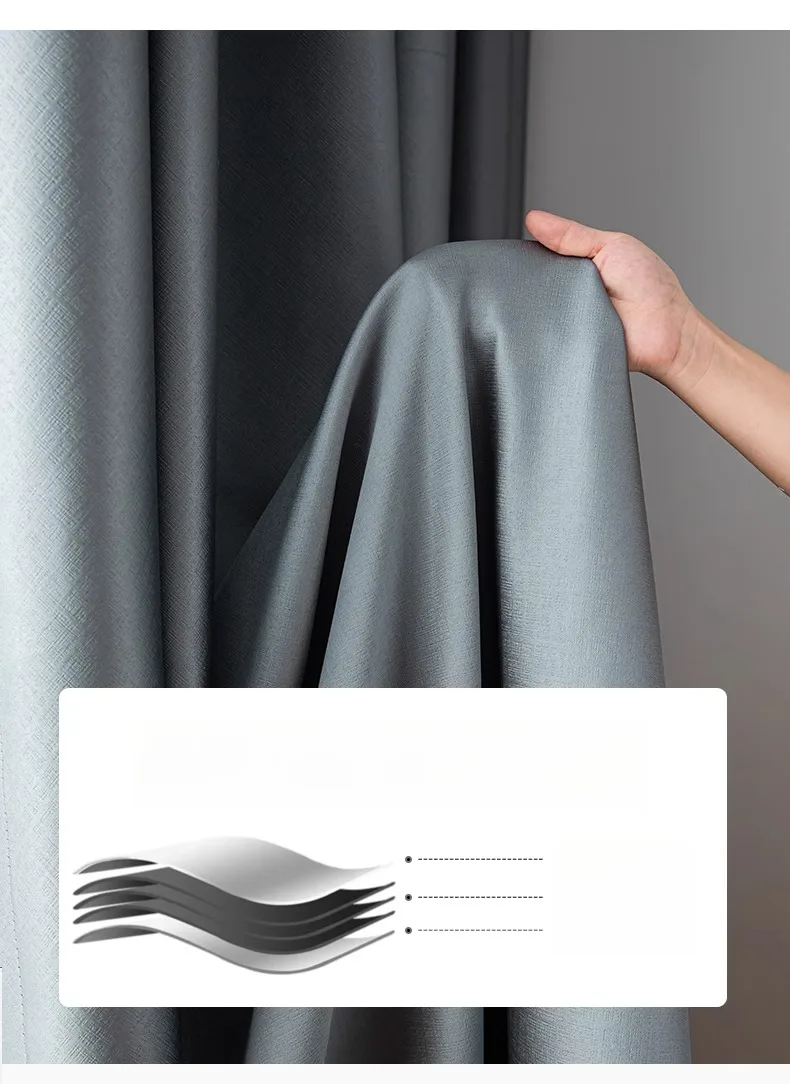 Modern Thermal Insulated Noise Reducing 100% Blackout Curtains Modern Thermal Insulated Noise Reducing 100% Blackout Curtains