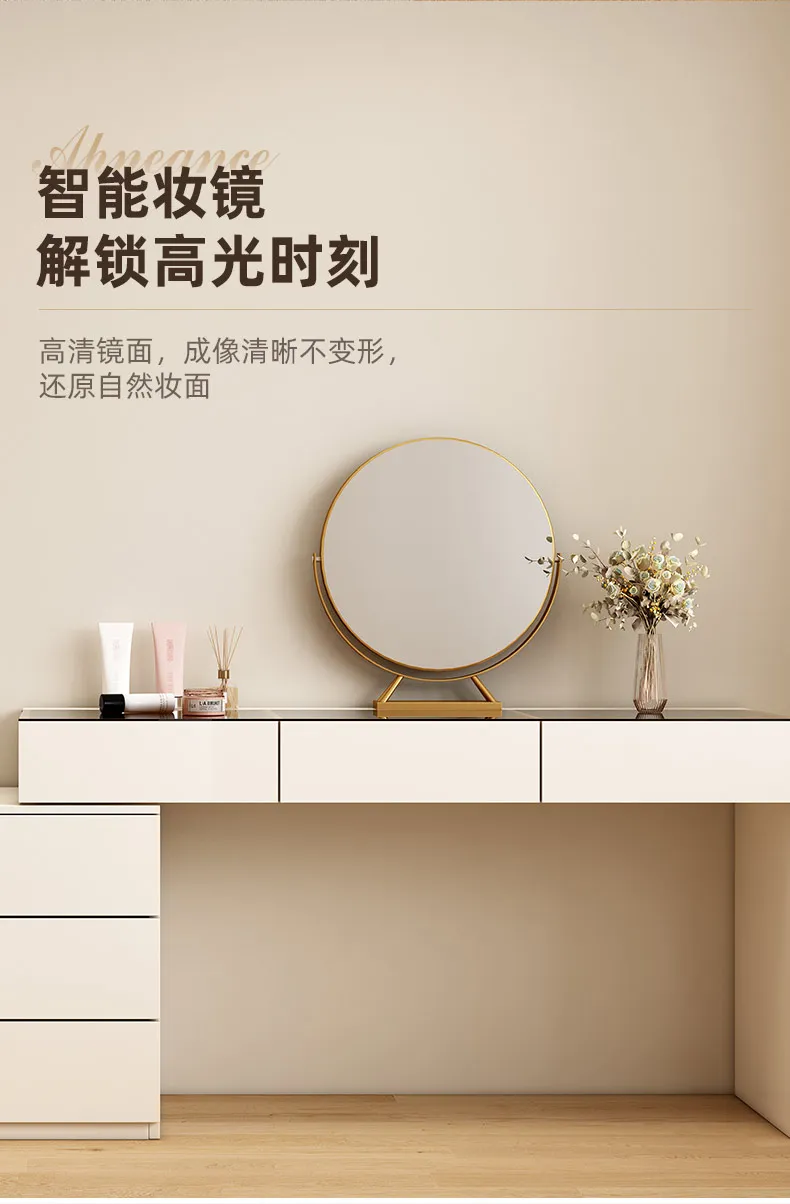 Modern Vanity Desk with LED Lighted Mirror Modern Vanity Desk with LED Lighted Mirror