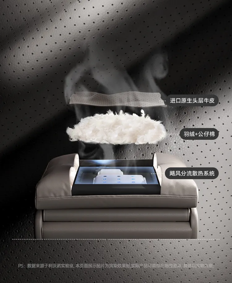 Multi functional genuine leather office chairs