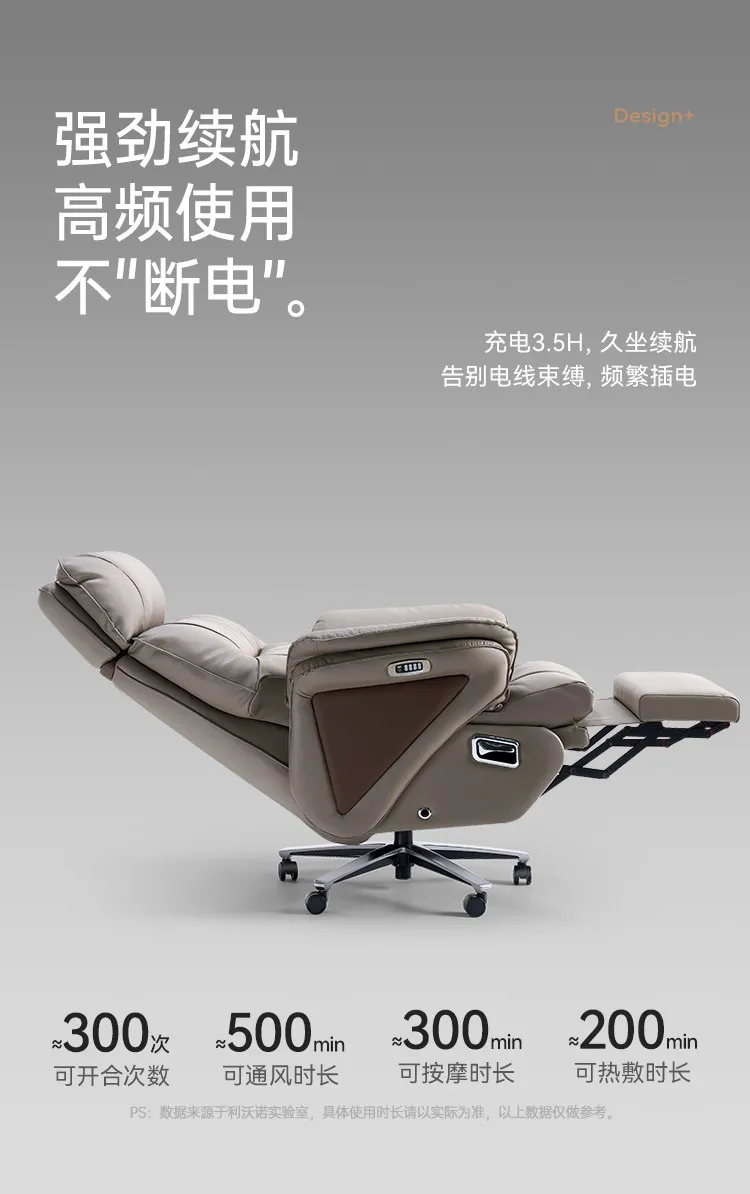 Multi functional genuine leather office chairs