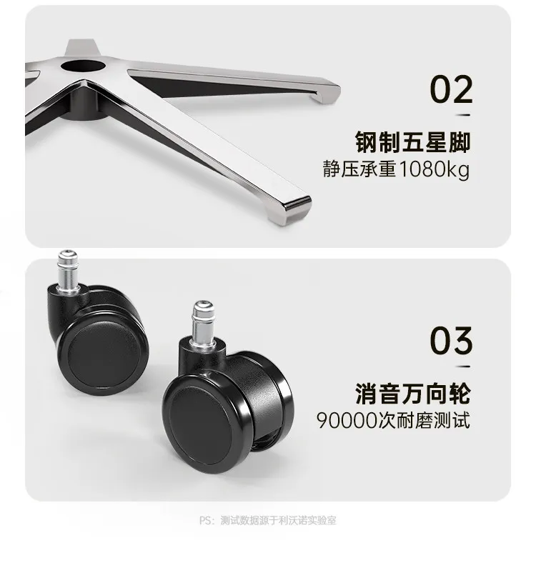 Multi functional genuine leather office chairs