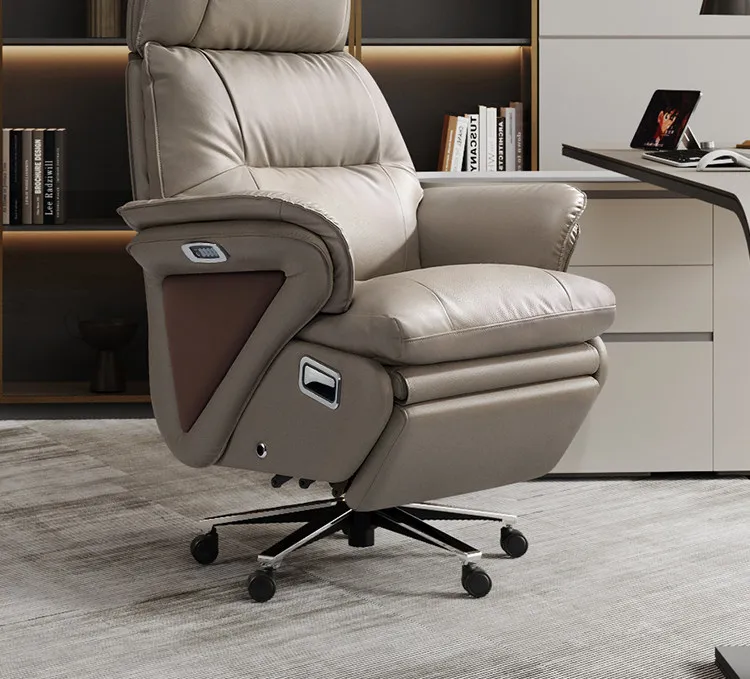 Multi functional genuine leather office chairs