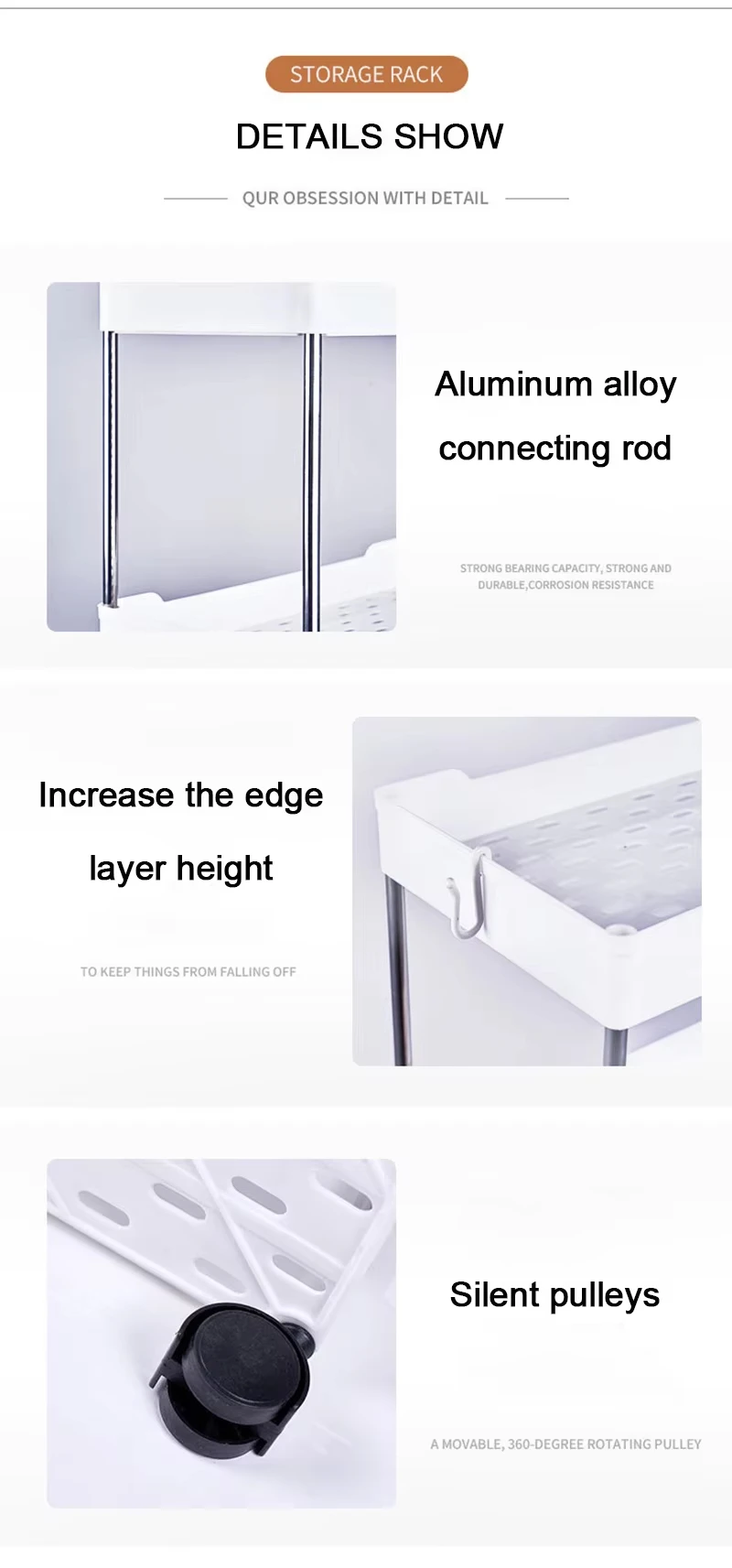 Multi-layer Small Cart Storage Rack