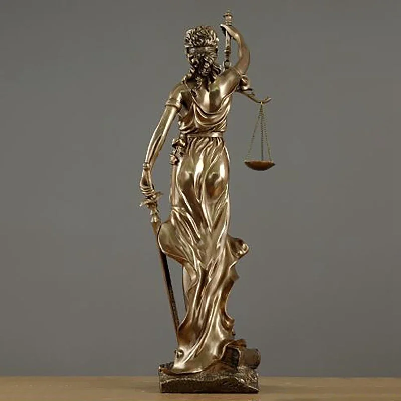 New 1Pcs Justice Fair Themis Statues