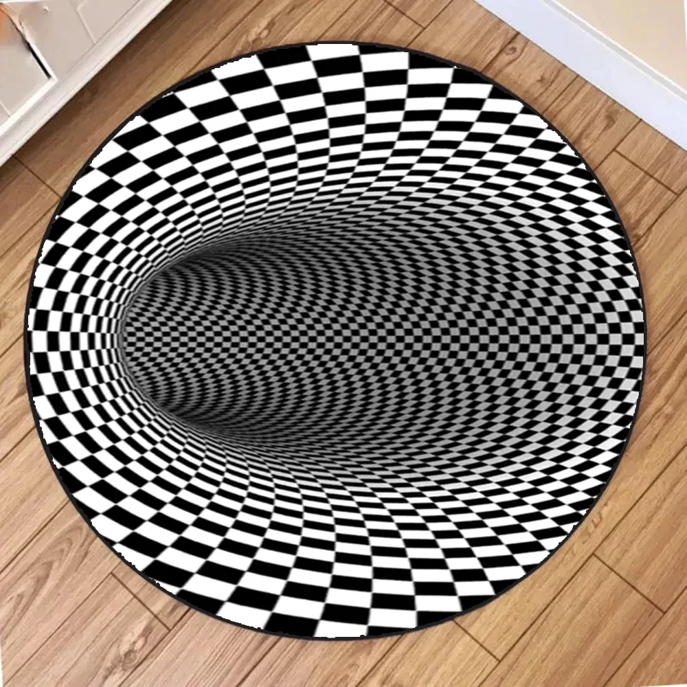 New 3D Visual Illusion Spiral Rug Floor Mats for Bedroom Living Room Decoration New 3D Visual Illusion Spiral Rug Floor Mats for Bedroom Living Room Decoration