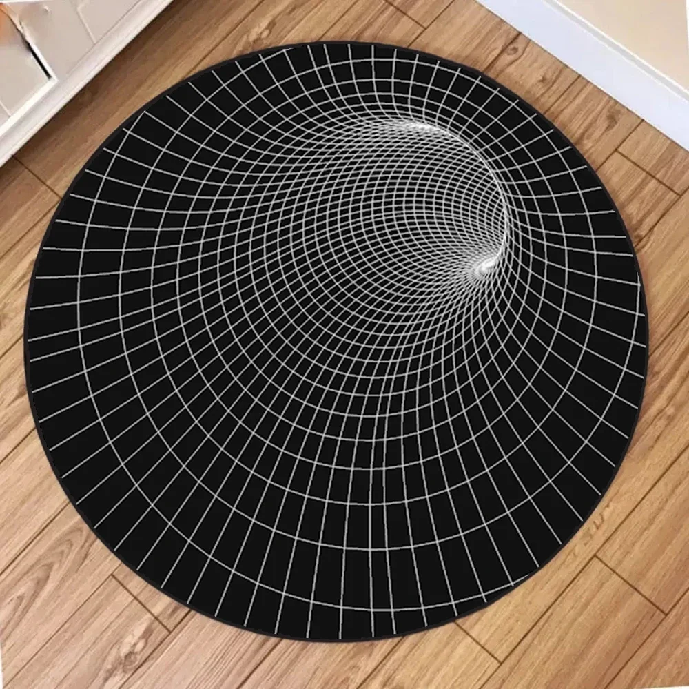New 3D Visual Illusion Spiral Rug Floor Mats for Bedroom Living Room Decoration New 3D Visual Illusion Spiral Rug Floor Mats for Bedroom Living Room Decoration