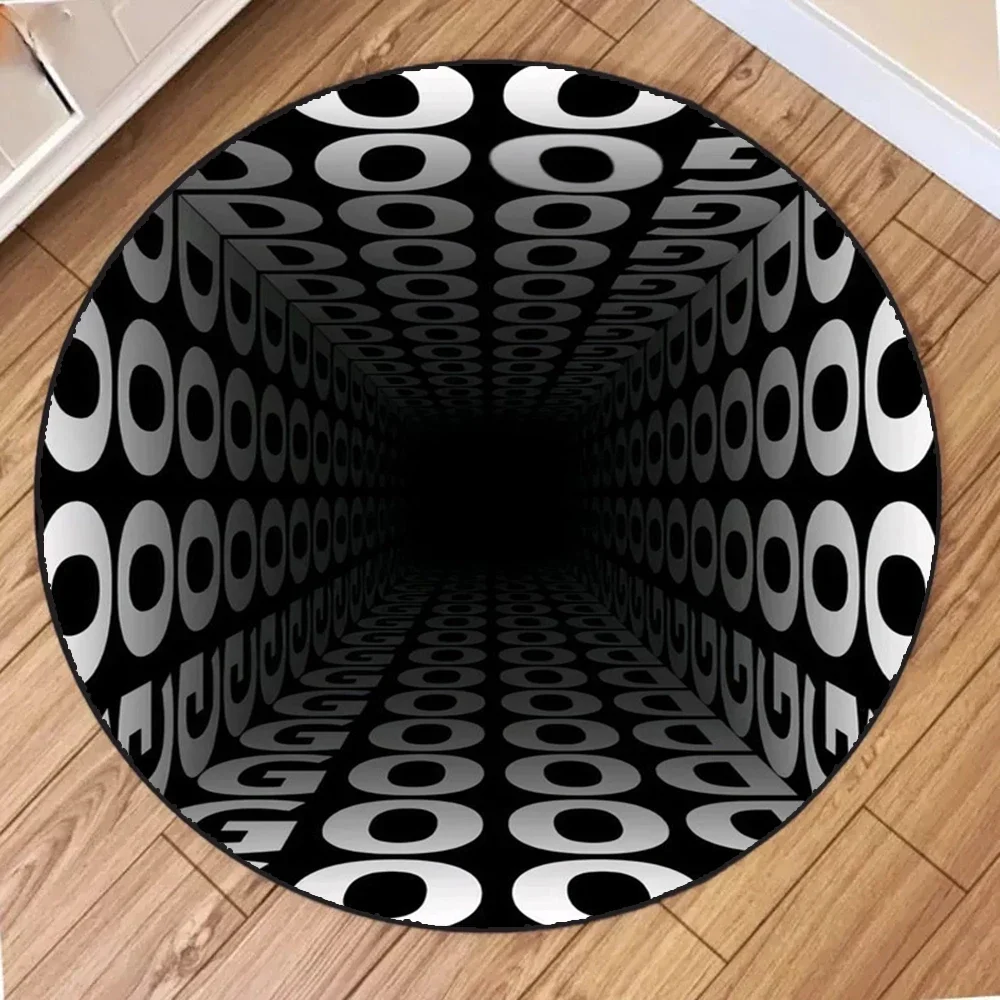 New 3D Visual Illusion Spiral Rug Floor Mats for Bedroom Living Room Decoration New 3D Visual Illusion Spiral Rug Floor Mats for Bedroom Living Room Decoration