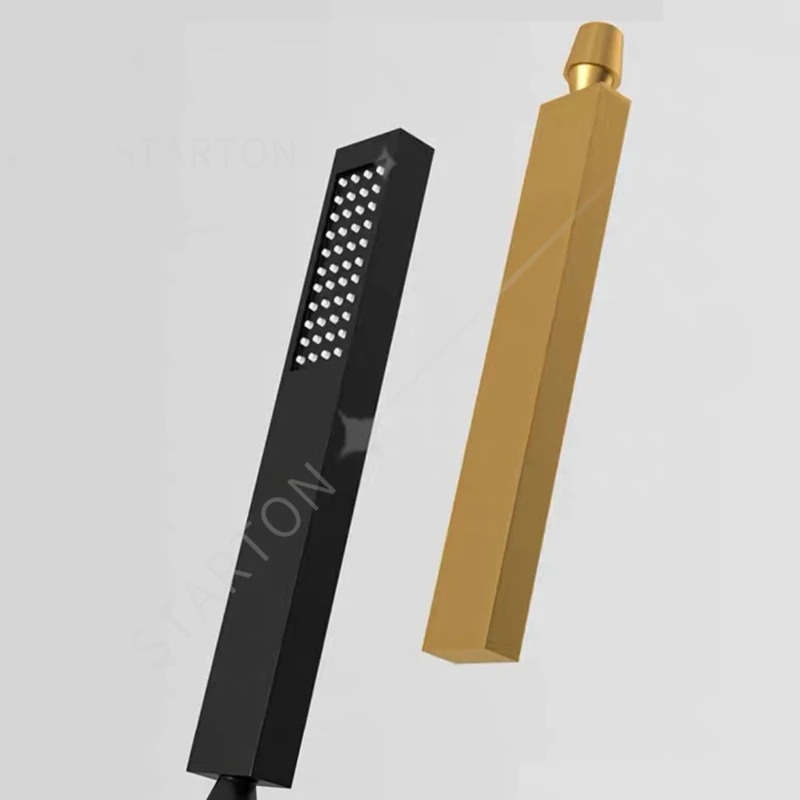 New Black Silver Multifunction Rainfalll Piano Key Hot and Cold Sprinkler Massage Shower Head Sets System Panel