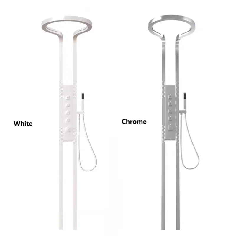 New Black Silver Multifunction Rainfalll Piano Key Hot and Cold Sprinkler Massage Shower Head Sets System Panel BATHROOM ACCESSORIES New Black Silver Multifunction Rainfalll Piano Key Hot and Cold Sprinkler Massage Shower Head Sets System Panel BATHROOM ACCESSORIES